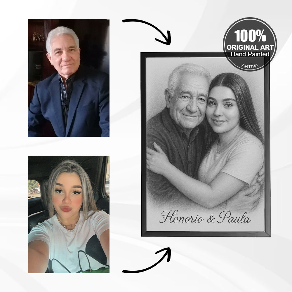 Póster Personalizado para Parejas o Familias - Hecho a Mano (Solo para WhatsApp)
