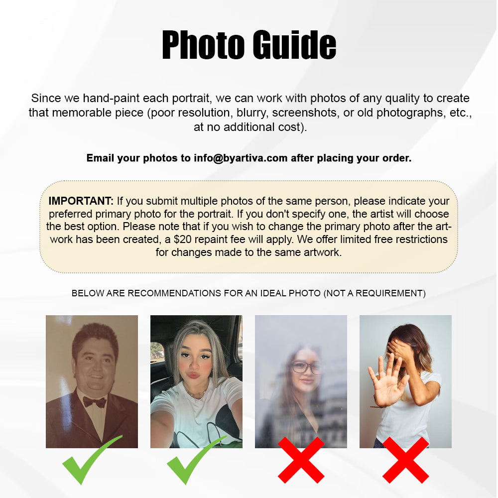 Póster personalizado para parejas o familias - Hecho a mano