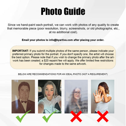 Póster personalizado para parejas o familias - Hecho a mano